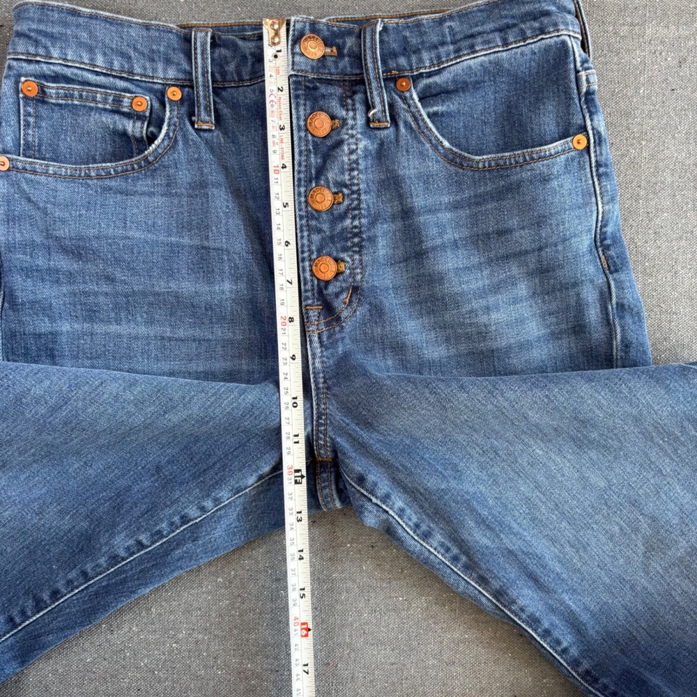 Madewell The Perfect Vintage Crop Jean Womens 28 Excellent Button Fly High Rise - Picture 7 of 9
